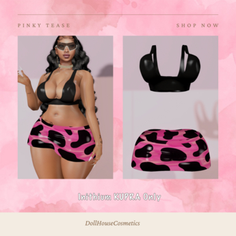Second Life Marketplace - PINKY TEASE SET -DHC [KUPRA ONLY]